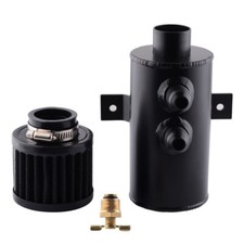 Baffled Oil Catch Can Breather Tank with Drain Valve 2 Ports 10AN AN10 750ML ME