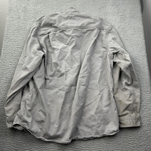 (5) Carhartt FRS160 - Camicia a maniche lunghe ignifuga grigia taglia XL invecchiata - Foto 12 di 14