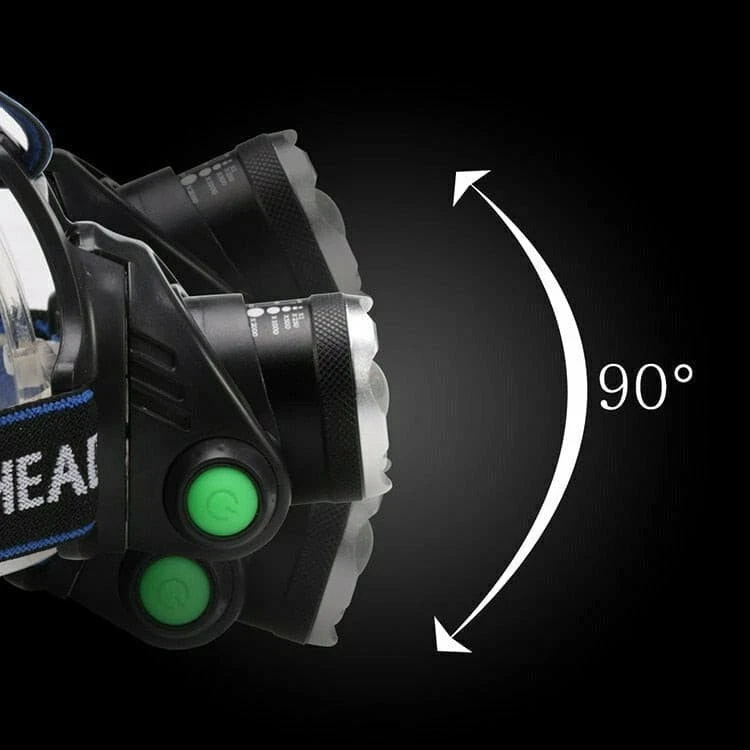 Комплект из 2 светодиодных фар BBEAM со съемным аккумулятором 18650 и регулируемой фарой 90° - Изображение 3 из 4