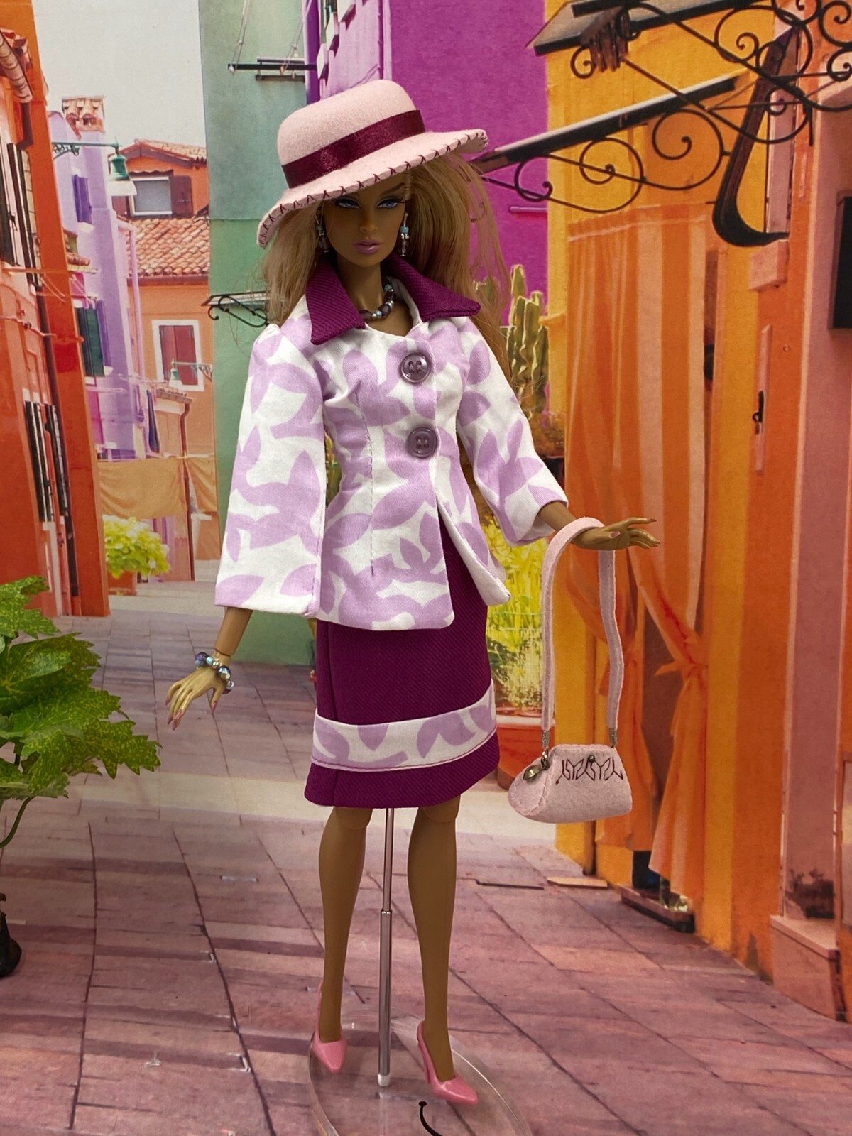 Tailleur Création Couture pour défilé de mode Barbie Silkstone 1/6 - 2