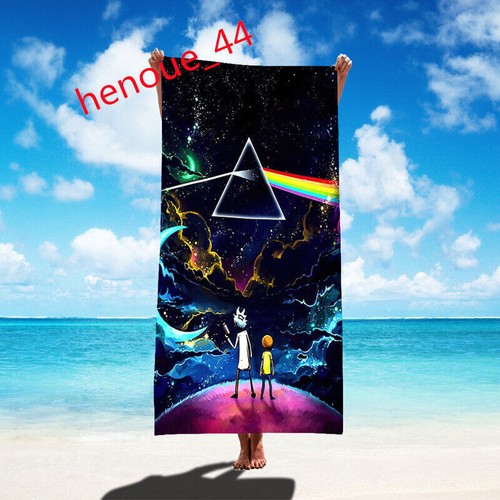 3D Rick and Morty Swim Bath Towel Beach Thick Microfiber Turt 70*140cm Xmas Gift - Picture 23 of 27