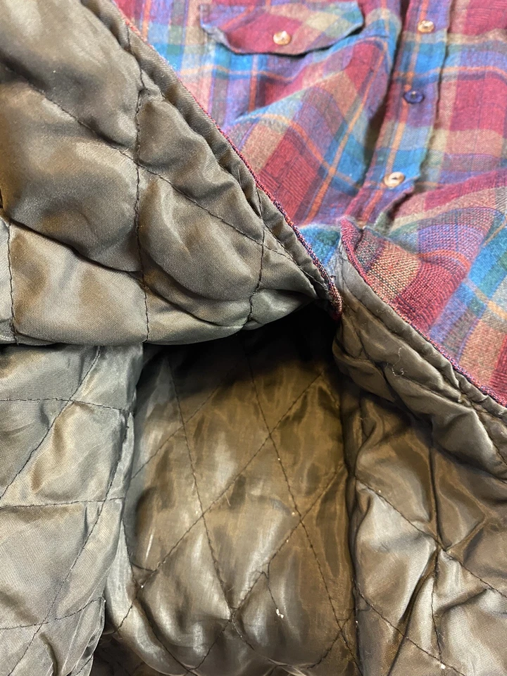 Camisa chaqueta de franela Crescent Bay para hombre grande lana acrílico forro acolchado Foto 4 de 4