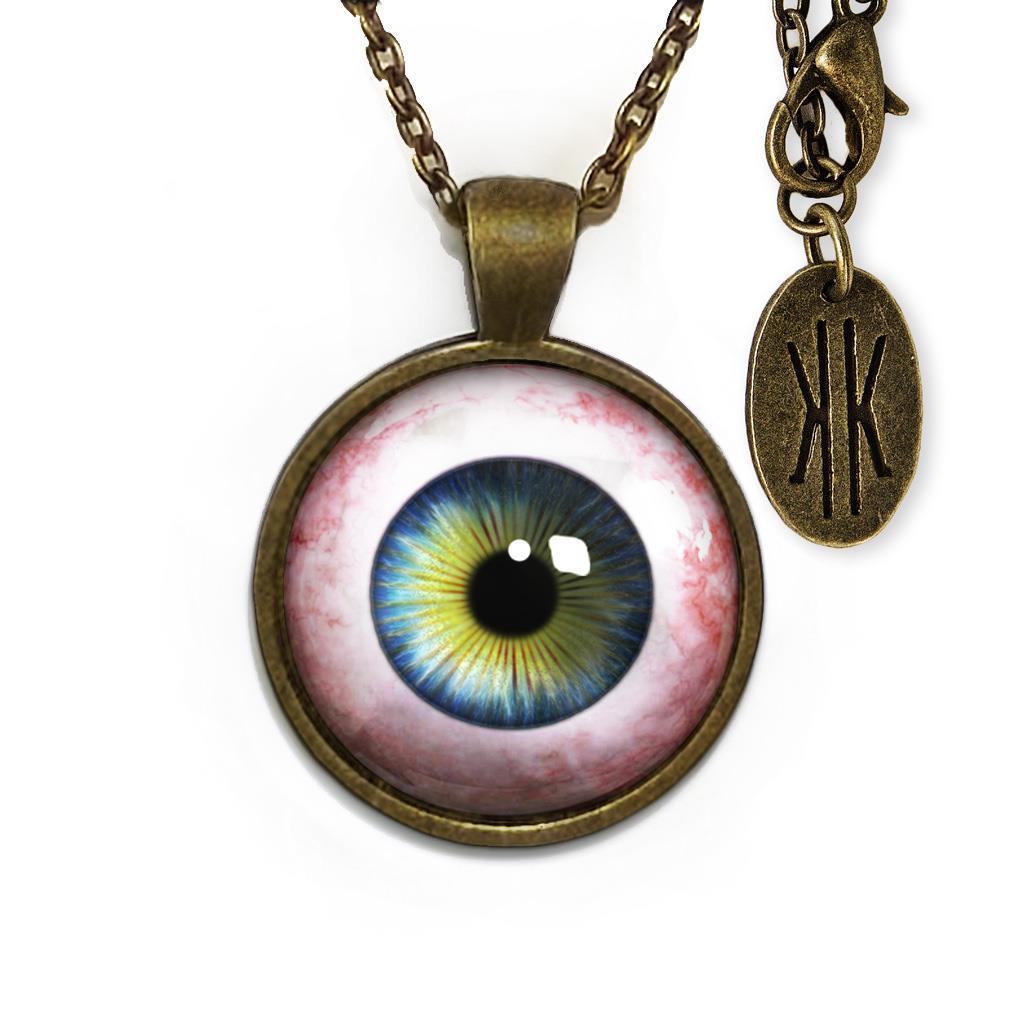 Human Taxidermy Eyeball Antique Bronze Handmade Horror Oddity