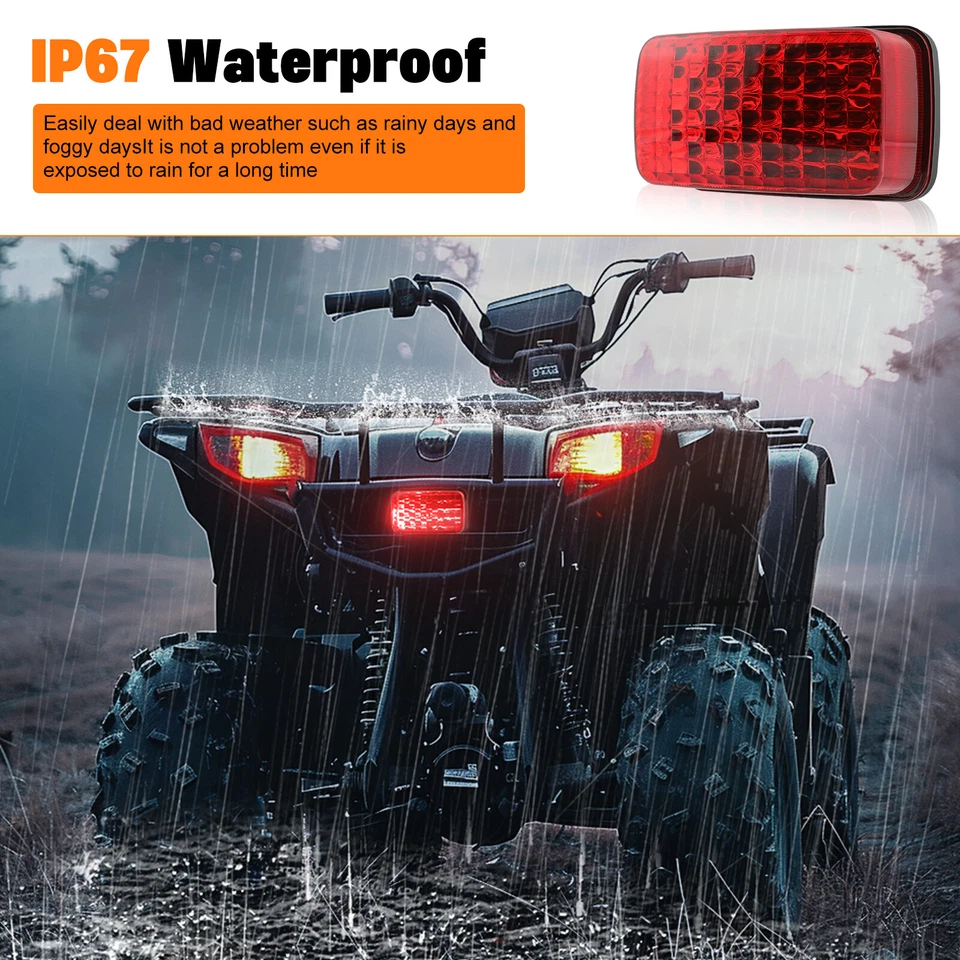 Luz trasera 26 LED para moto funcionando + luces de freno rojas para Honda XR650L 650 Foto 3 de 4