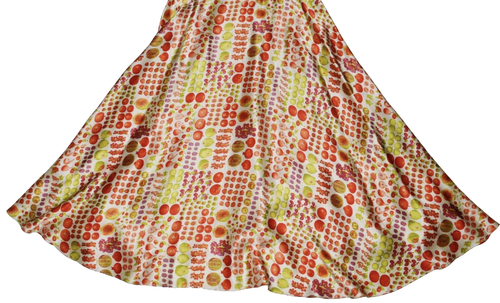 BETSEY JOHNSON NEW YORK NEW 4 S VINTAGE RARE 90S Y2K FRUIT PRINT SILK DRESS NWOT - Picture 4 of 6