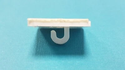 RI-CO Stayput Polypropylene Hang-Hook with Adhesive Pad, Sticky Fixer, Store Display