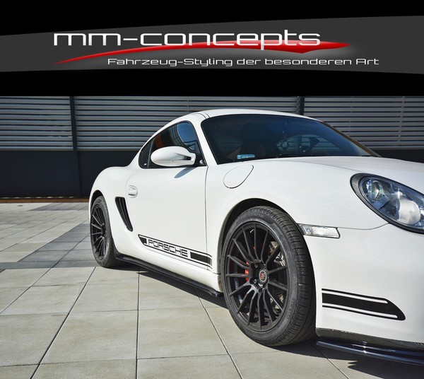 CUP Seitenschweller AnsäTze Schwarz FüR Porsche Cayman S 987C Skirts Schweller-image
