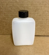 Oblong HDPE Bottles 118mL 4 ounces screw on caps Lot of 7