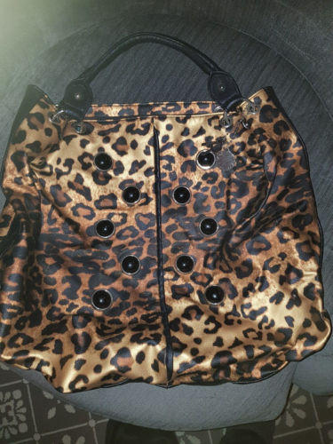 Rampage Leopard print handbag, zip closing top - Afbeelding 1 van 5