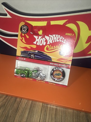 Hot Wheels Classics Series 4 #11 OF 15 Boss Hoss Motorcycle w/Badge - 第 3/10 張圖片