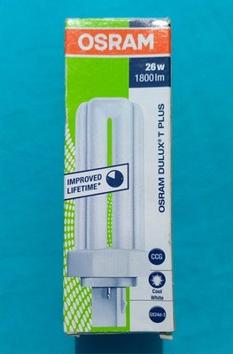 OSRAM DULUX T Plus 26W Kompaktleuchtstofflampe 1800lm Cool GX24d-3 Neonleuchte