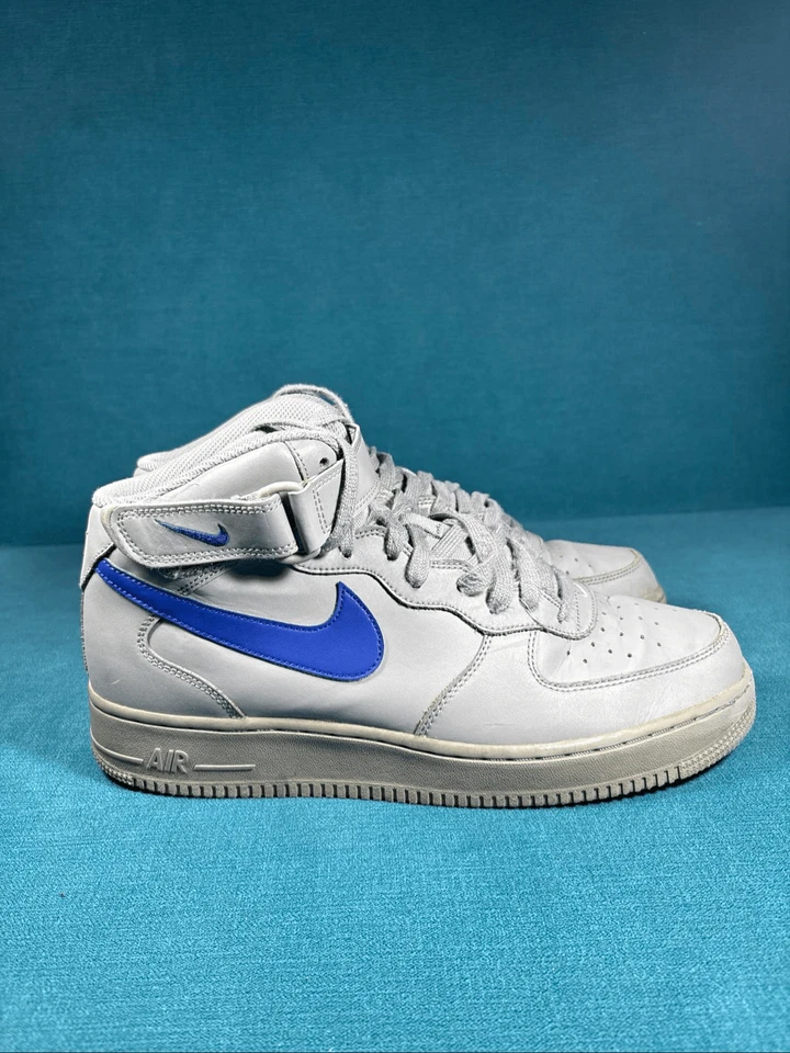 NIKE Air Force 1 Mid '07 'Dust Blue', mens US 10.5 - Image 3 of 4