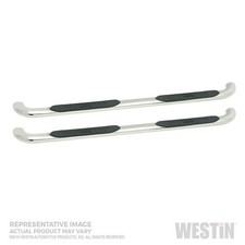 Westin 21 4120 Stainless Steel Platinum 4 Oval Nerf Step Bars Westin 21 4120 Stainless Steel Platinum 4 Oval Nerf Step Bars