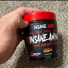 Insane Labz Amino Acids Energy & Focus Powder, Hellboy Flavor, 30 Servings