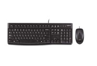 Logitech MK120 Wired Keyboard And Mouse For Windows, Qwerty Hebrew Layout - Blac