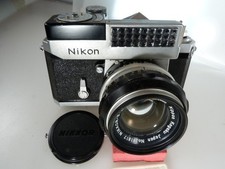 VINTAGE Nikon F Eye Level 35mm SLR Film Cam. Light meter NIKKOR 50/1.4 lens.READ