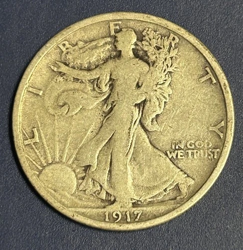 1917s Walking Liberty Silver Half Dollar 50C | Walker Coin - 90% Silver