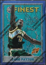 1995-96 Finest Basketball Gary Payton #40
