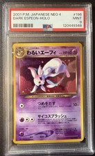 Dark Espeon 196 Darkness Neo 4 JP PSA 9 Pokémon