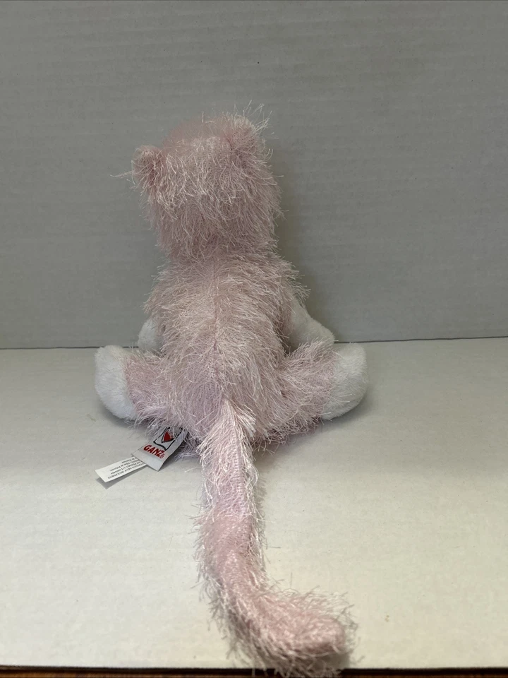 GANZ Webkinz Pink And White Cat HM 189 Retired Plush Toy Pink White - Image 4 of 4