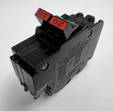 FPE Federal Pacific 20 Amp 2 Pole NC220 Stab-Lok Breaker Thin