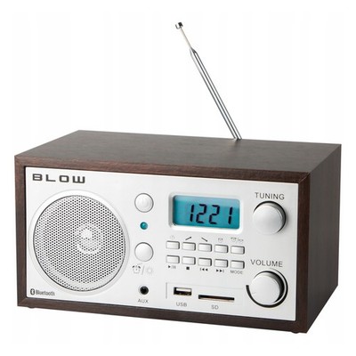Blow RA2 Tragbares Analogradio mit Bluetooth, AM/FM, USB, SD, Display