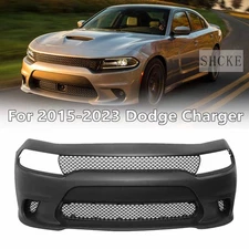 Fits 2015-2023 Dodge Charger SRT Style Front Bumper Cover Primed Black