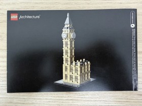 LEGO Manual Only  Architecture Big Ben (21013) Instruction No Bricks London