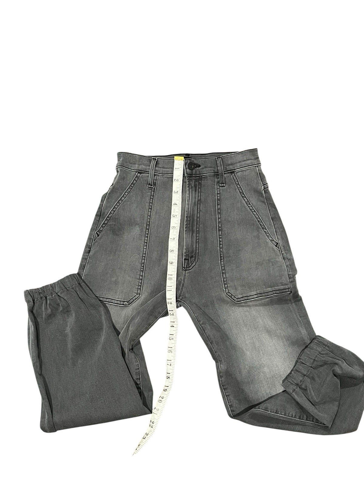 MOTHER The Wrapper Patch Springy Ankle Jeans in D… - image 15