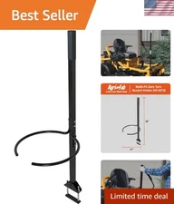 Durable Zero-Turn Mower Bucket Holder with Convenient Handle - Black Finish