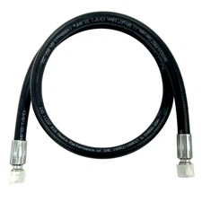 Hydraulic Hose Assembly 3/8" x 36" 2-Wire JIC Swivel Female Fittings NEW