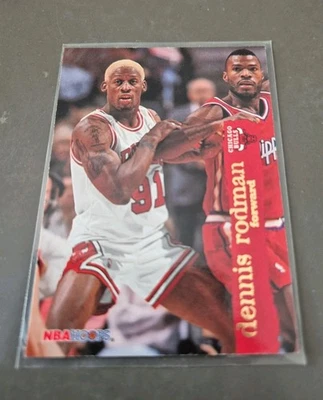 DENNIS RODMAN NBA CARD HOOPS 1995-96 # 298 BULLS PISTONS SPURS - Bild 1 von 4