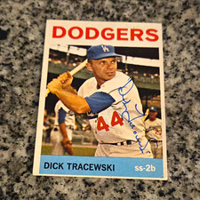 Topps 1964 Dick Tracewski #154 Rookie Base Set Los Angeles Dodgers Card. rookie card picture