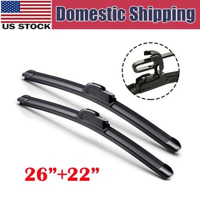 All Season Wiper Blades size 26'' & 22'' Windshield Front Right & Left - SET OF 2
