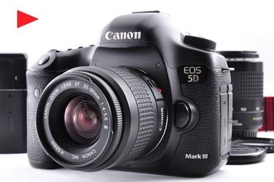 Canon EOS 5D Mark III w/80-200mm 35-80mm Lenses [EXC++++] #2605-5