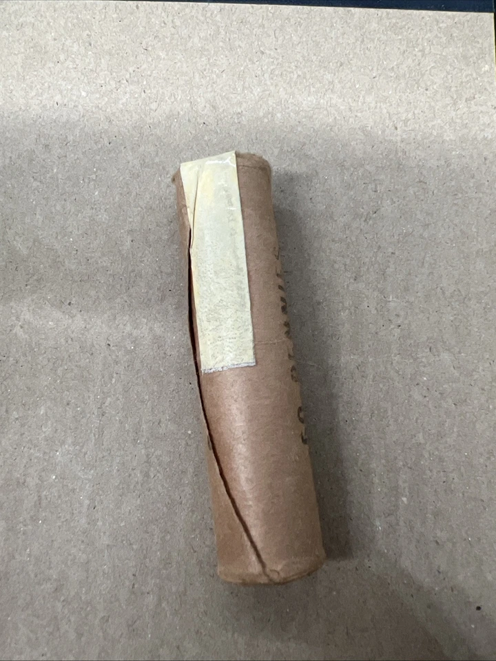 Sealed OBW Original Bank Wrapped 50 Coin Roll BU 1944 P Lincoln Wheat Cents UNC - Image 4 of 4