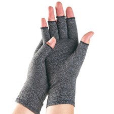 Women Men Arthritis Compression Gloves Carpal Tunnel Pain Relief Fingerless T...