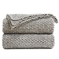 Longhui bedding Knitted Throw Blanket for Couch, Soft, Cozy Machine Washable ...