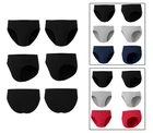 6PK Men's Brief Underwear Cotton Blend Slips Briefs Under Pants Underwear S-4XL