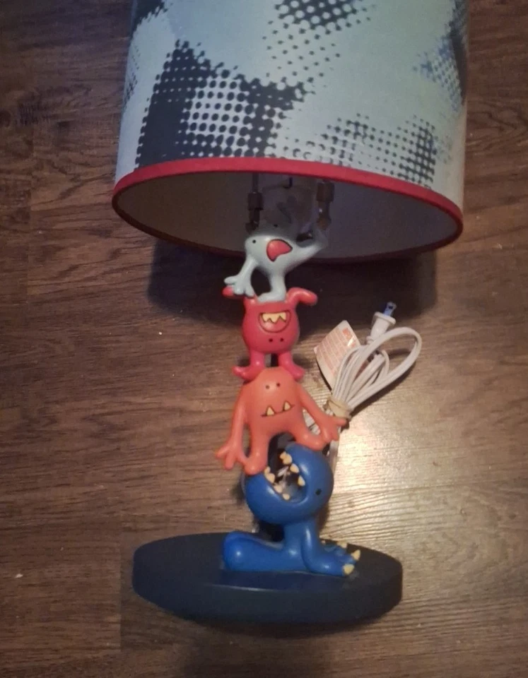 Lámpara Monster exclusiva Babies R Us con pantalla probada funciona 16 pulgadas de alto Foto 4 de 4