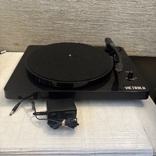 Victrola ITUT-420 Modern Bluetooth Stereo Turntable Record Player Black 2016 EUC