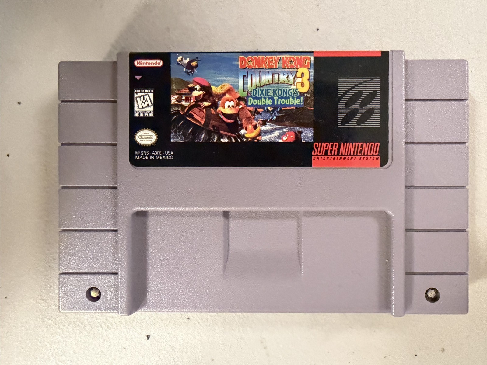Donkey Kong Country 3: Dixie Kong's Double Trouble SNES. Tested + Authentic!