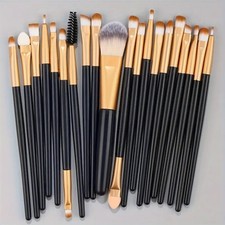 20 PC Make Up Brushes Set Eyeshadow Eyeliner Lip Powder Foundation Blusher Tool