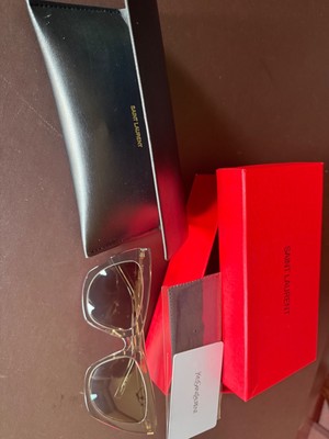 NEW SAINT LAURENT SL214 KATE 025 SUNGLASSES WOMEN CAT EYE BROWN SL 214 KATE 025 NEW SAINT LAURENT SL214 KATE 025 CAT EYE WOMEN SUNGLASSES  main image 3