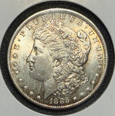 1885 O Morgan Dollar Brilliant Uncirculated Silver Coin Strong Luster BU