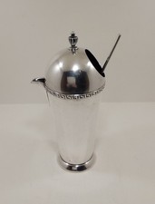 Antique Wm A Rogers Silver Plate Martini Pitcher With Stir Spoon