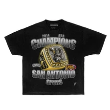 San Antonio Spurs 2014 Basketball Championship Boxy Vintage Basketball Shirt