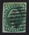 CKStamps: US Stamps Collection Scott#14 10c Washington Used CV$140