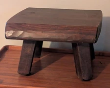 Vermont Tables Rustic Footstool Heavy 8031 F Handcrafted Gorgeous