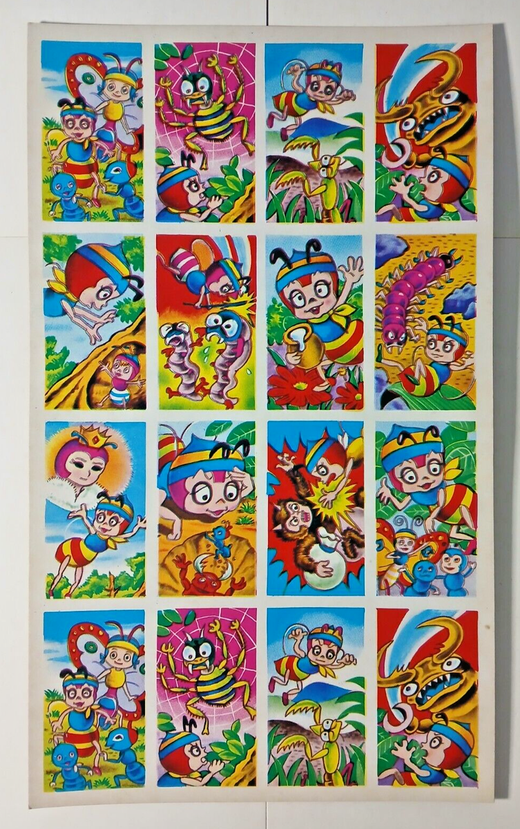 チャッコ様　オーダーページ Hutch the Honeybee uncut menko sheet (vintage 1970s Japan) Showa